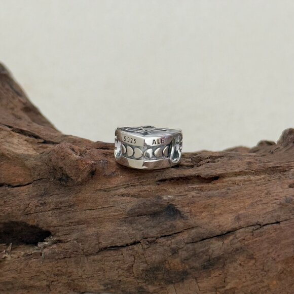 Pandora New Orleans Exclusive Heart Bead S925 Silver Charm - Picture 3 of 3